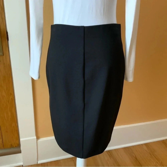 RENUAR Black Stretch Tailored Pencil Skirt Size 6 - Picture 4 of 11